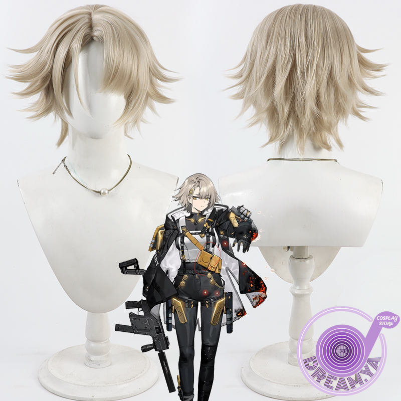Anime Cosplay Wig Heat Resistant - Vector Cosplay Wig Girls Frontline Biege