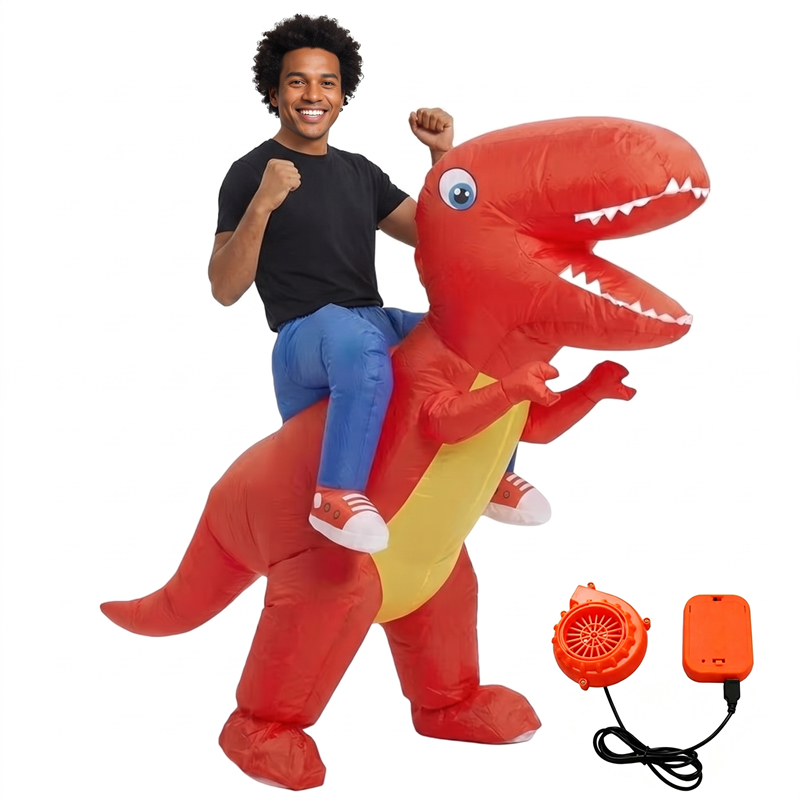 Fantasia de T-Rex Inflável par - Inflatable Dinosaur Costume Adult avaliação e preço