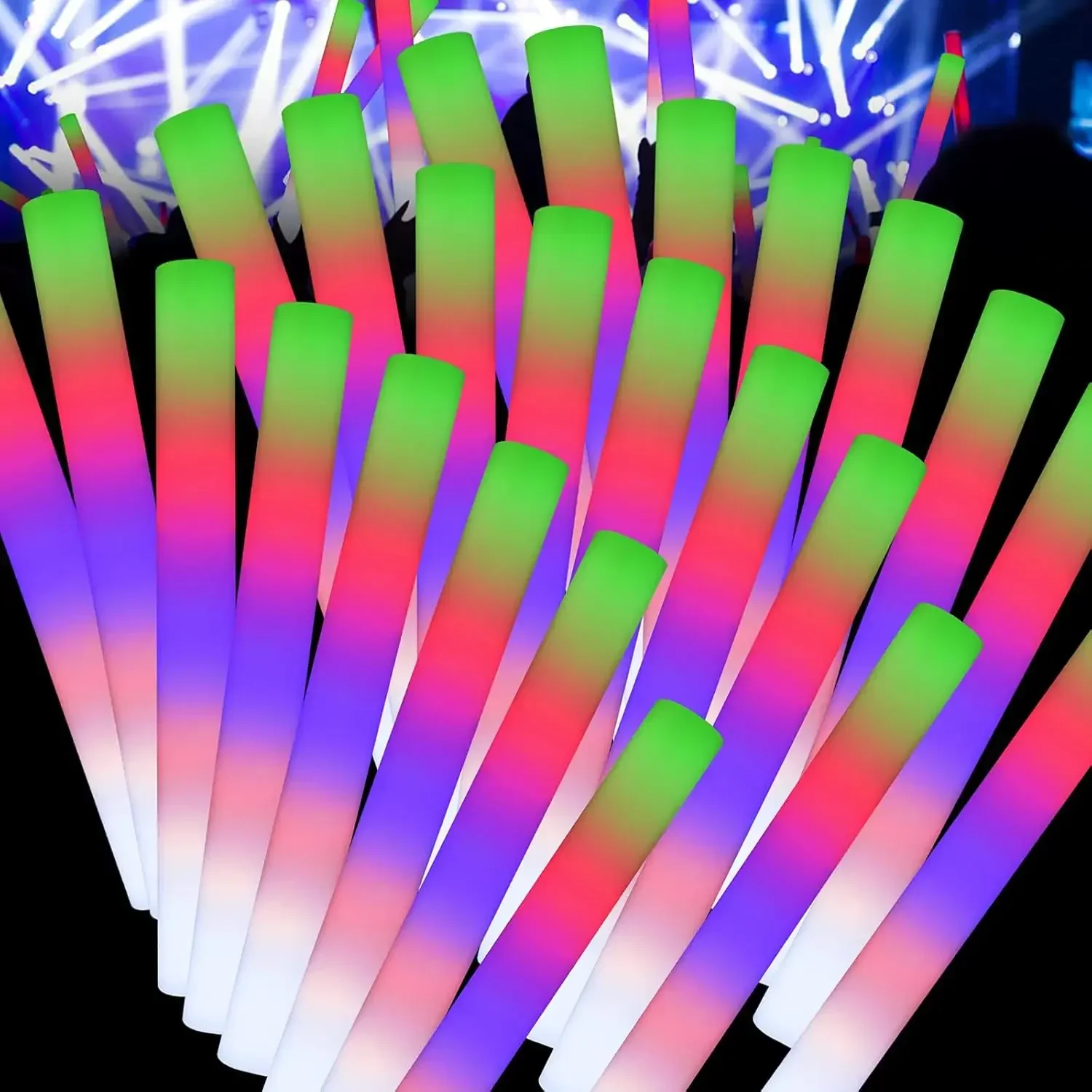 2Z-50PCS Bastões de Espuma LED - Flashing Led Foam Sticks Party avaliação e preço